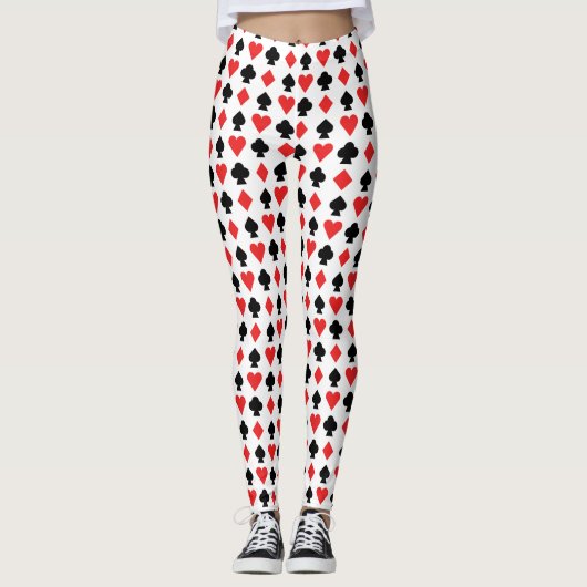 Karten spielen leggings (Vorderseite)