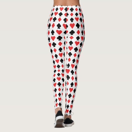 Karten spielen leggings (Rückseite)