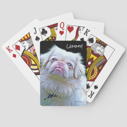 Karten spielen - Lemmy die Pekingese! Spielkarten (Rückseite)