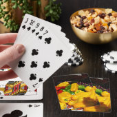 Karten spielen - leuchtende Paprikaschoten Spielkarten (In Situ)