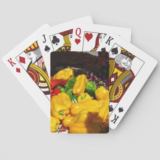Karten spielen - leuchtende Paprikaschoten Spielkarten (Rückseite)