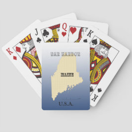 Karten spielen - Maine Staat Karte mit Stadt Spielkarten