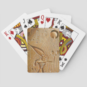 Karten spielen mit Akhenaten Worshiff Aten Spielkarten