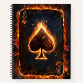 Karten spielen. notizblock