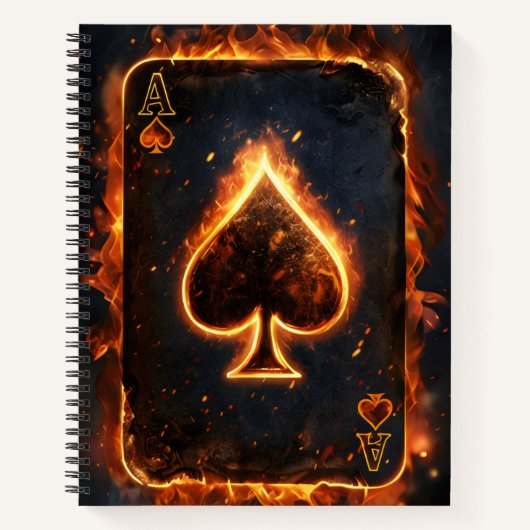 Karten spielen. notizblock (Vorderseite)