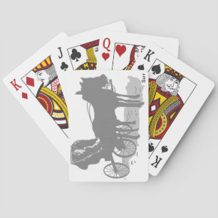 Karten spielen / Pferd und Buggy Spielkarten