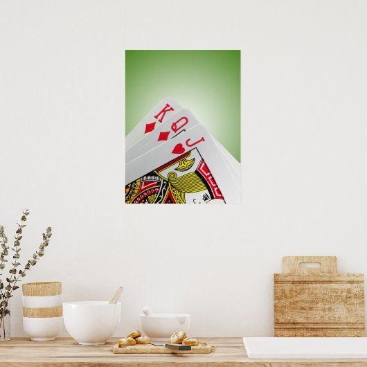 Karten spielen poster (Küche)