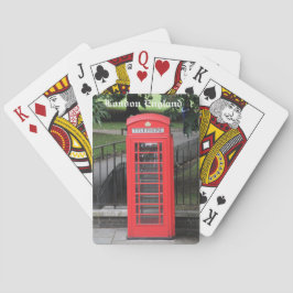 Karten spielen, Red London Telefonkabine Spielkarten