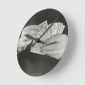 Karten spielen runde wanduhr (Winkel)