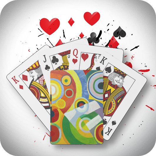 KARTEN SPIELEN - "Rythme" - Abstraktes Kunstbild Spielkarten