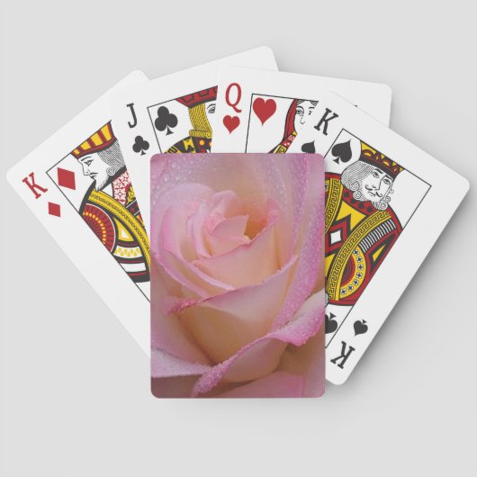 Karten spielen Schöne Rosa Rose Spielkarten (Rückseite)