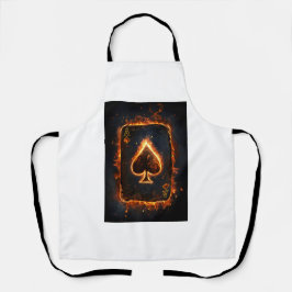 Karten spielen. schürze