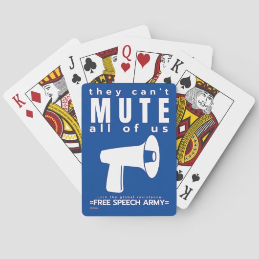 Karten spielen "SIE KÖNNEN NICHT MUTEN..." Spielkarten (Rückseite)