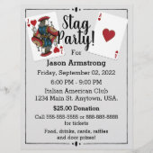 Karten spielen Stag Party Flyer (Vorne)