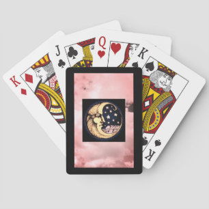 Karten spielen, Standardindexflächen W/ MOON & STA Spielkarten