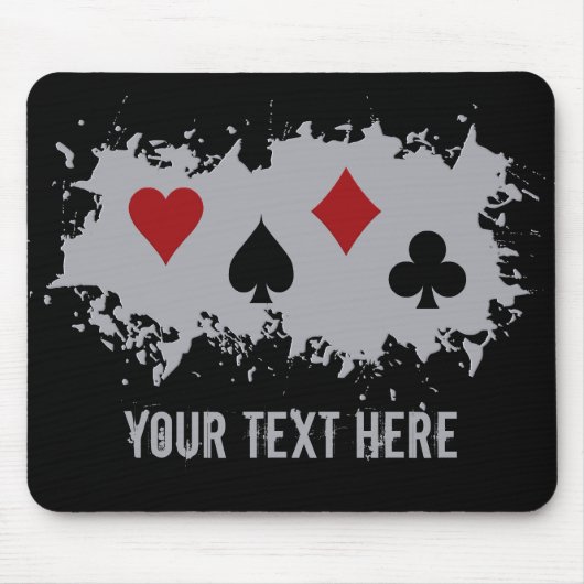 Karten-Spritzengewohnheit mousepad (Vorne)