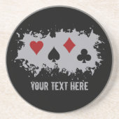 Karten-Spritzengewohnheits-Untersetzer Untersetzer (Vorne)