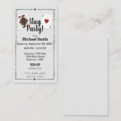 Karten-Stag-Party Visitenkarte (Vorne/Hinten)