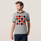 Karten-Symbole klassisch T-Shirt (Vorne ganz)