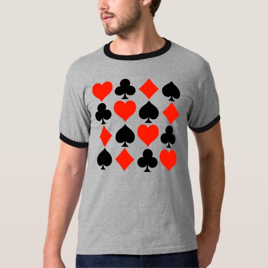 Karten-Symbole klassisch T-Shirt (Vorderseite)