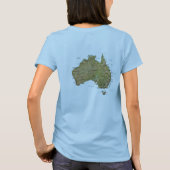 Karten-T - Shirt Australien-Flaggen-x (Rückseite)