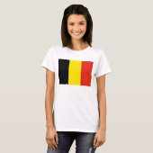 Karten-T - Shirt Belgien-Flaggen-x (Vorne ganz)