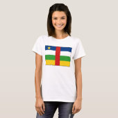 Karten-T - Shirt Centrafrique Flaggen-x (Vorne ganz)