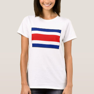Karten-T - Shirt Costa Rica Flaggen-x
