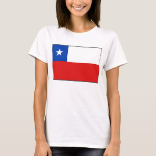 Karten-T - Shirt der Chile-Flaggen-x