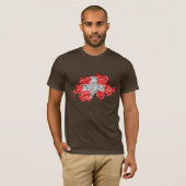 Karten-T - Shirt der Schweiz Flagcolor (Vorne ganz)