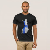 Karten-T - Shirt Finnlands Flagcolor (Vorne ganz)