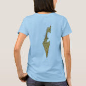 Karten-T - Shirt Israel-Flaggen-x (Rückseite)