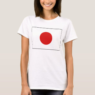 Karten-T - Shirt Japan-Flaggen-x