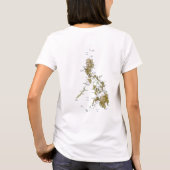 Karten-T - Shirt Philippinen-Flaggen-x (Rückseite)