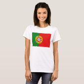 Karten-T - Shirt Portugal-Flaggen-x (Vorne ganz)