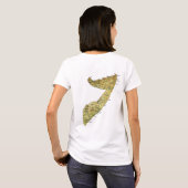 Karten-T - Shirt Somalia-Flaggen-x (Schwarz voll)