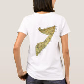Karten-T - Shirt Somalia-Flaggen-x (Rückseite)