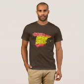 Karten-T - Shirt Spaniens Flagcolor (Vorne ganz)