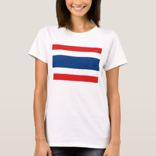 Karten-T - Shirt Thailand-Flaggen-x