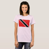 Karten-T - Shirt Trinidad- and Tobagoflaggen-x (Vorne ganz)