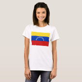 Karten-T - Shirt Venezuela-Flaggen-x (Vorne ganz)