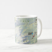 Karten-Tasse des felsiger Berg (Colorado) Kaffeetasse (VorderseiteRechts)