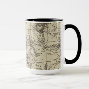 Karten-Teil von Weg Afrikas Cameron Tasse