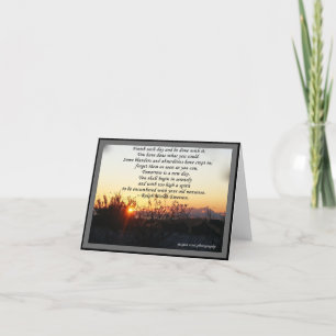 KARTEN u. NOTELETS - Zitat R W Emerson