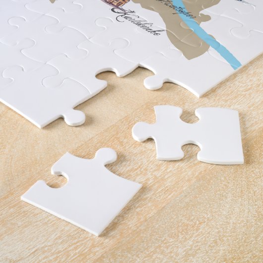 Karten-Überblick Wiens Österreich Puzzle (Seite)