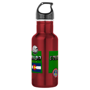 Karten-und Bild-Text von Colorado Edelstahlflasche