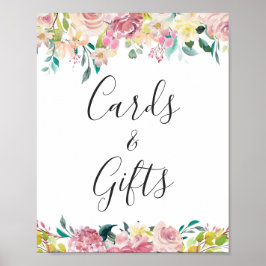 Karten und Geschenke Aquarellfarben Pastellfarben Poster