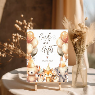 Karten und Geschenke Aquarelltiere Kinderdusche Poster