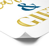 Karten und Geschenke Baby Dusche Schild Navy Blue  (Ecke)