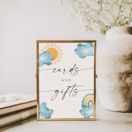 Karten und Geschenke Baby Shower Sonnenschein Post Poster